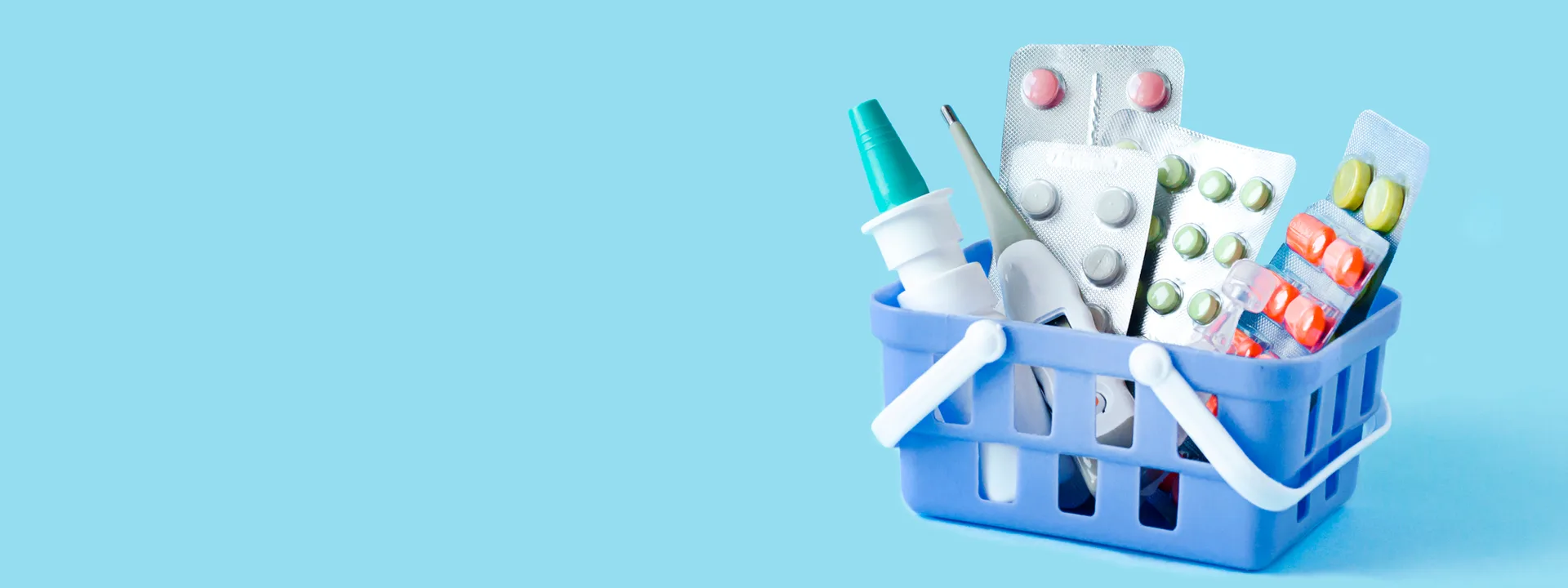 Корзина с лекарствами