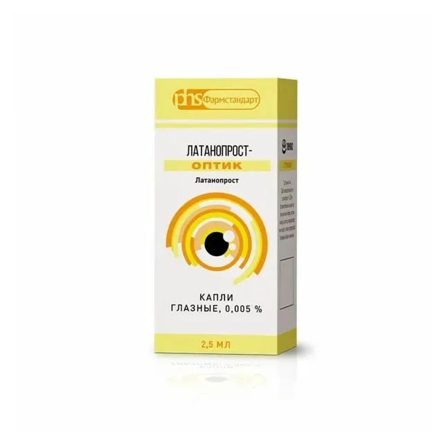 Латанопрост-оптик капли глаз. 0,005% фл. 2,5мл №1