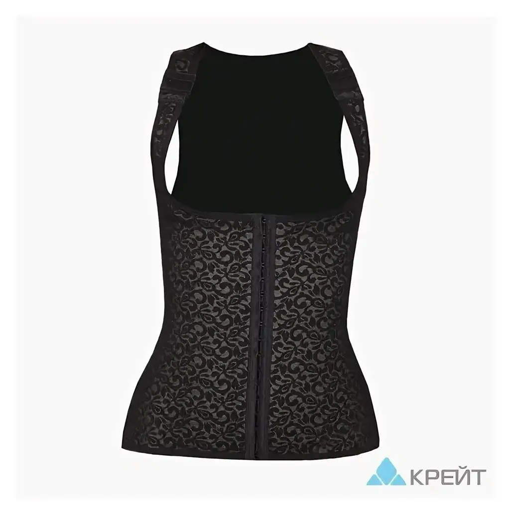 Д-207 корсет компрессионный-полуграция, №4, р1, черно-бежевый