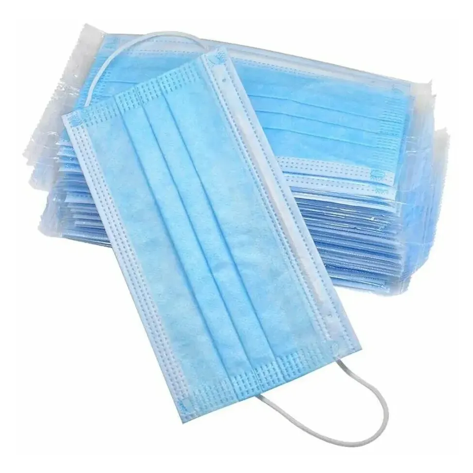 Маска медиц. (3-х слойная на резинках №1 )