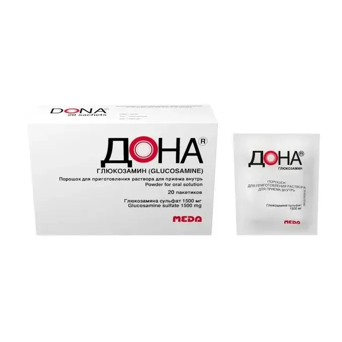 Дона пор. пригот. р-ра д/вн. приема 1500 мг пак. №20