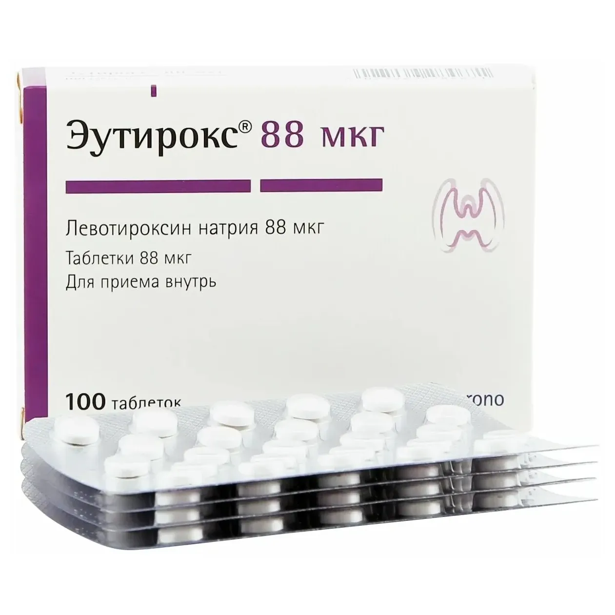 Эутирокс таб. 88мкг №100