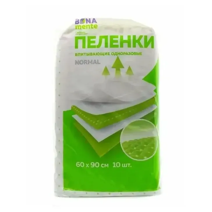 Пеленки впитыв. bona mente! normal 60х90 №10