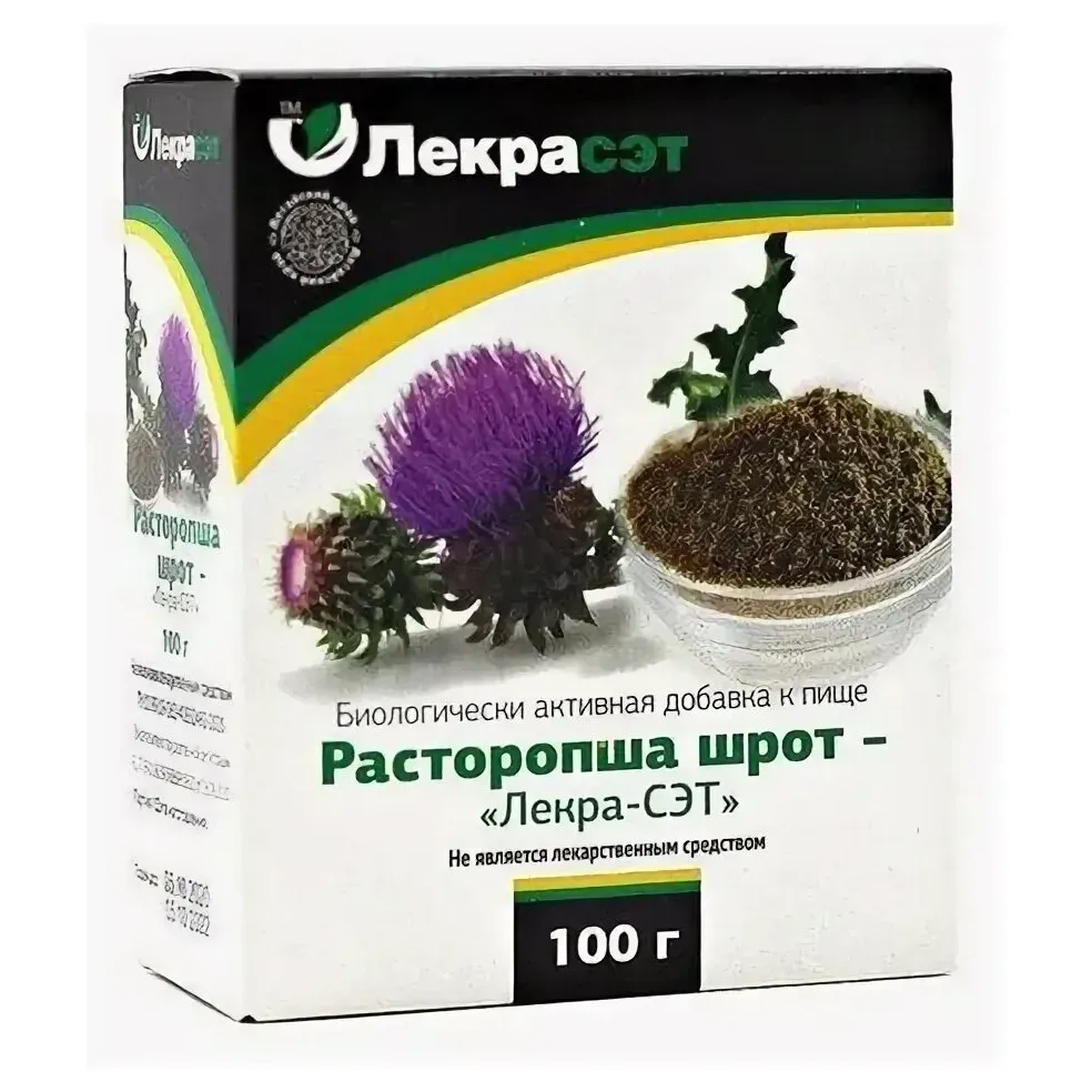 Лекра-сэт (расторопши шрот 100 г бад )