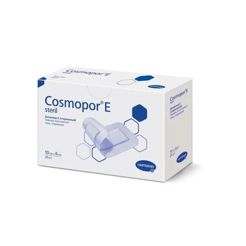 Хартманн cosmopor e steril повязка стер сорбционная 10 х6 см х25 ^
