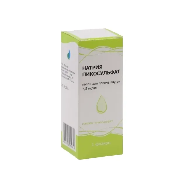 Натрия пикосульфат капли д/внут прим 7,5 мг/мл фл/кап 30 мл х1