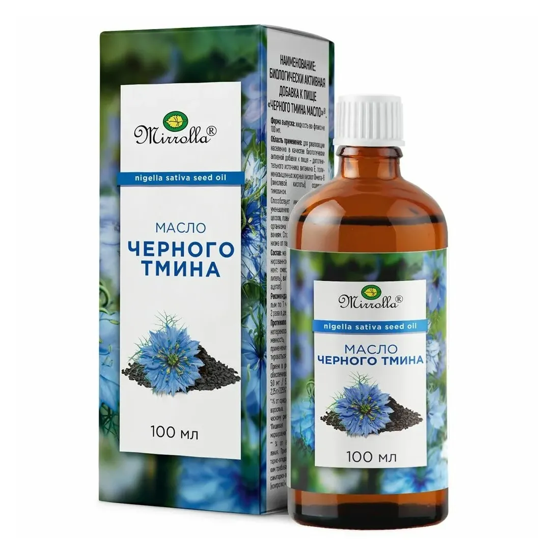 Мирролла масло черного тмина фл. 100мл (бад)