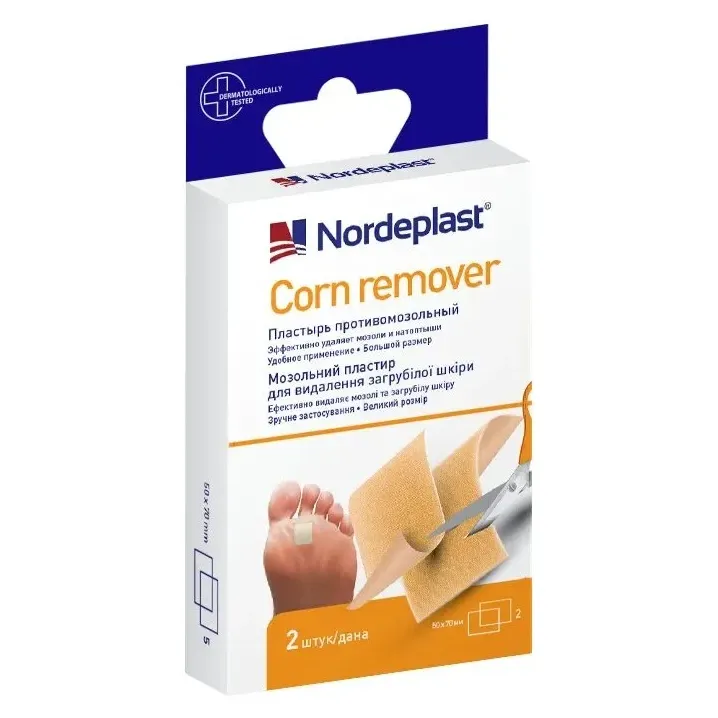 Нордепласт корн ремувер пластырь мозольный 50x70мм n2 нордепласт лсэз