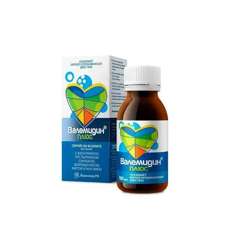 Валемидин плюс сироп на ксилите б/сахара 100мл и/у бад