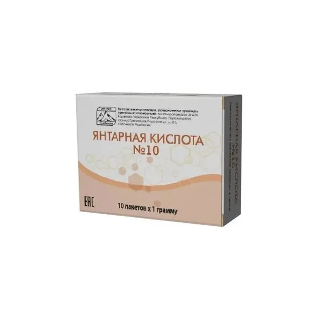 Янтарная кислота n10 пакет пор по 1,0г