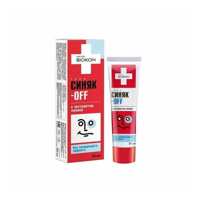 Доктор биокон синяк-офф гель для кожи без тонирующего эффекта туба 30г
