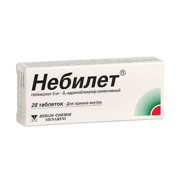 Небилет табл 5 мг х28 ^