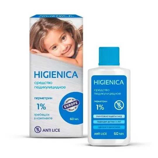 Хигиеника ср-во педикулицидное фл 60 мл х1