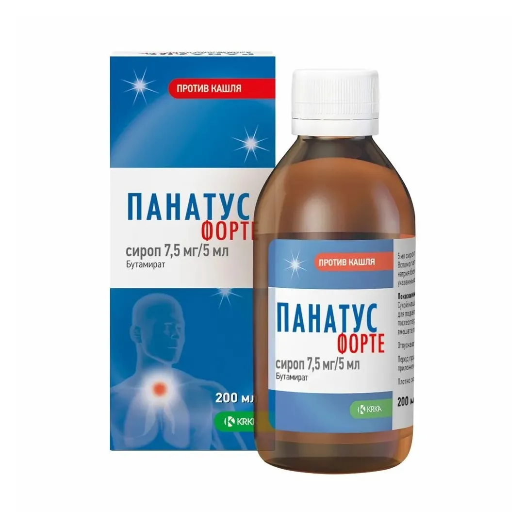 Панатус форте сироп 7,5 мг/5 мл фл 200 мл х1