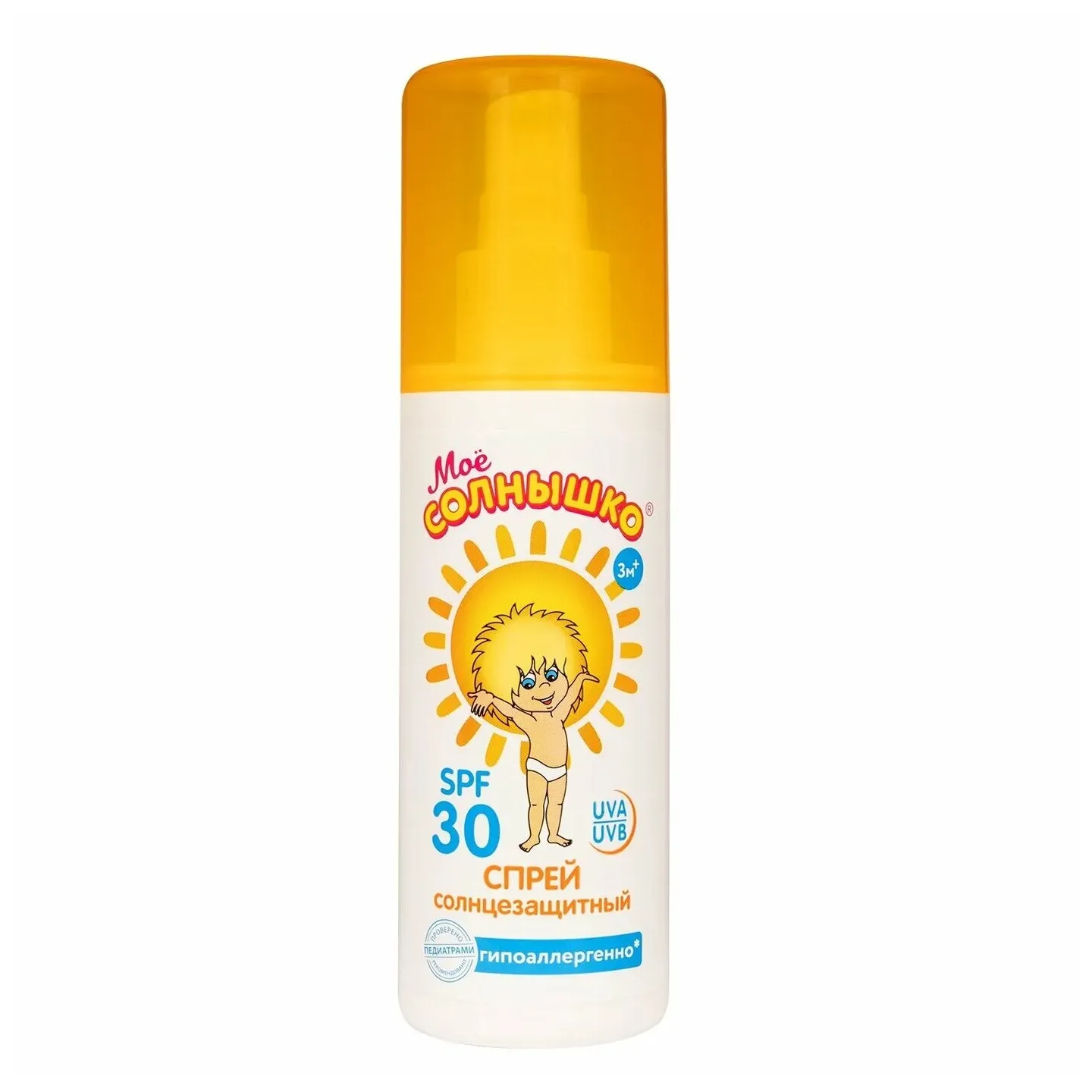 Мое солнышко спрей детский солнцезащитный spf30 фл. 100мл