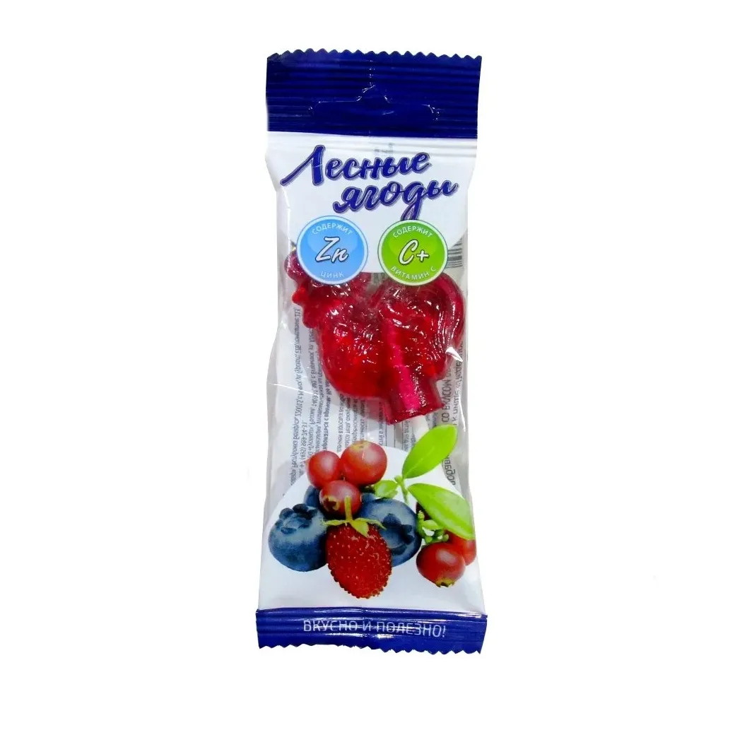 Петушок леденцовая карамель с цинком и витамином с (со вкусом лесных ягод) 17 г х1