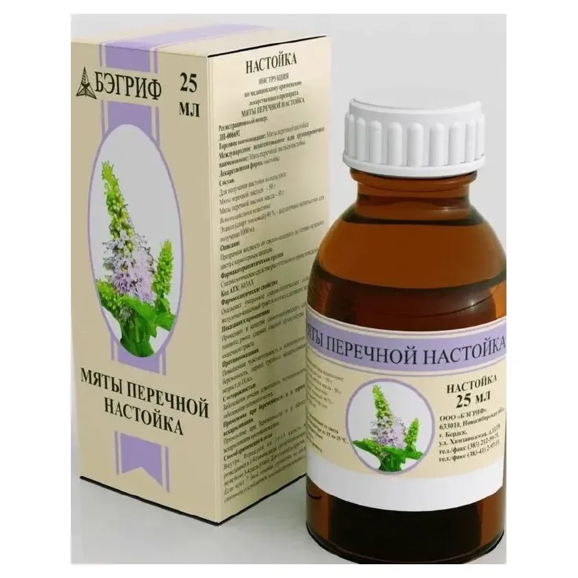 Мяты перечной настойка фл. 25мл n1