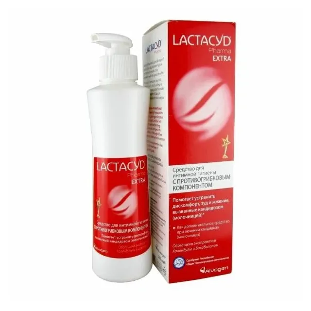 Лактацид (фарма экстра с противогриб.комп. ср-во д/интимной гигиены 250 мл)