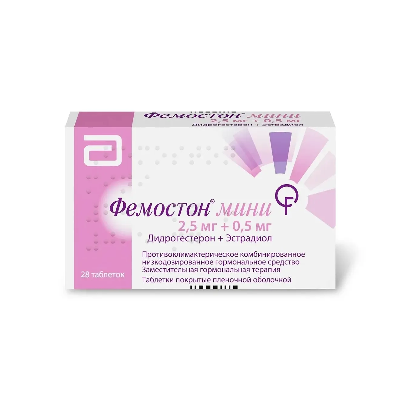 Фемостон мини таб. п/плен. об. 2,5мг+0,5мг №28