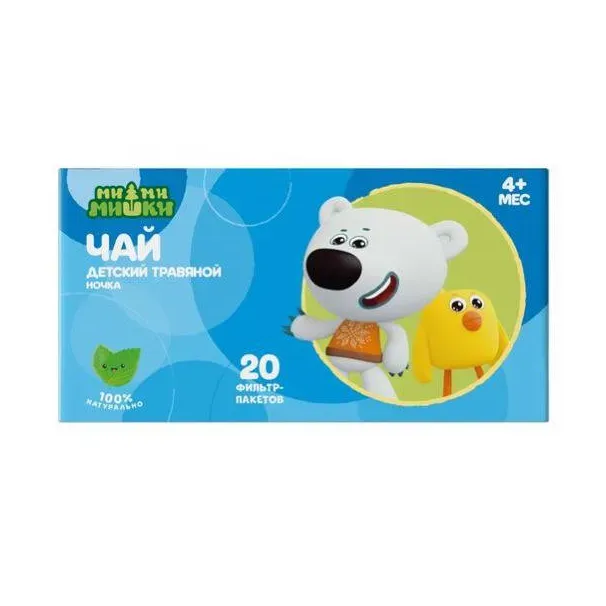 Ми-ми-мишки чай детский травяной "ночка" б/сахара с 4 мес. фильтр-пакеты 1,5 г №20