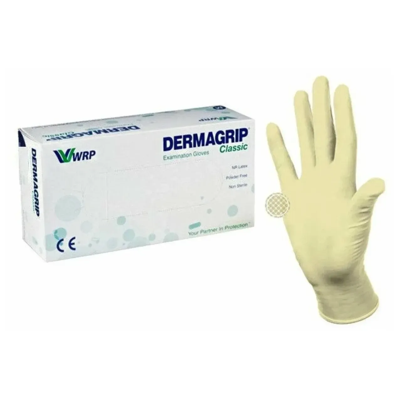 Перчатки дерма грип classic медиц. смотр. (диагностич.) латекс. н/опудр. н/стер. (m) №50