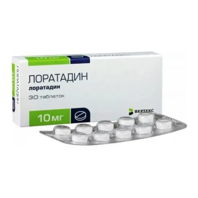 Лоратадин-вертекс таб. 10мг №30