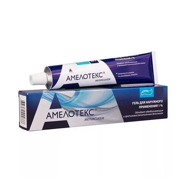 Амелотекс гель д/наружн. примен. 1% туба 30г