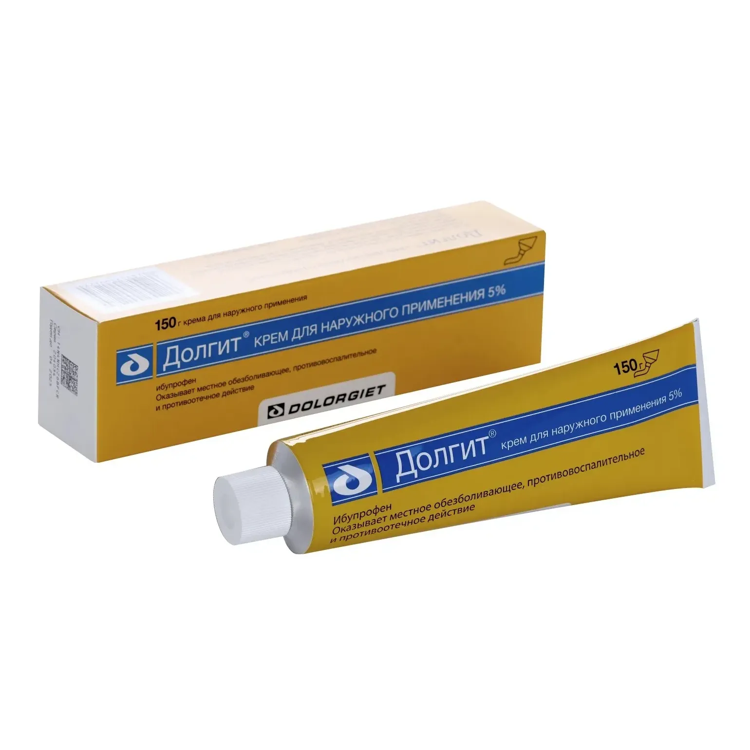 Долгит крем для наружного применения 5% туба 150г