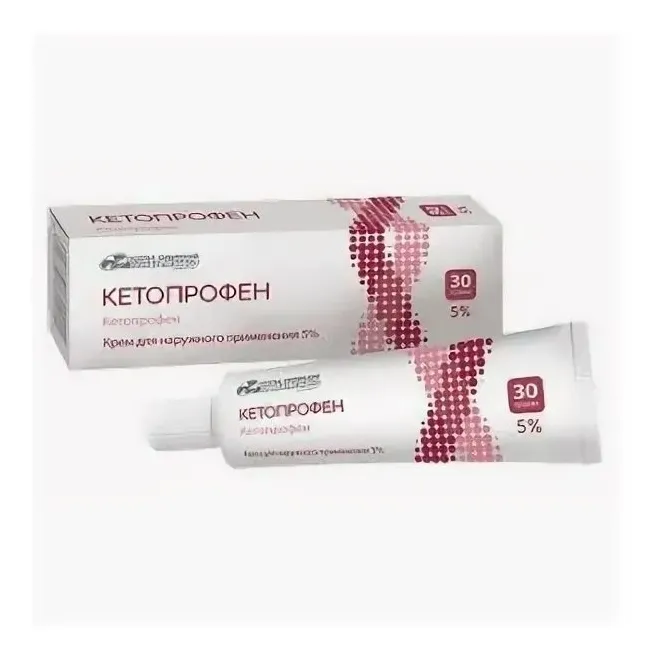 Кетопрофен крем д/наруж прим 5 % туба 30 г х1