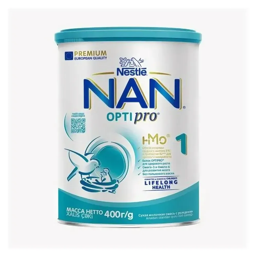 Nan 1 optipro с олигосахаридами 2fl смесь сухая д/детей с рожд 400,0