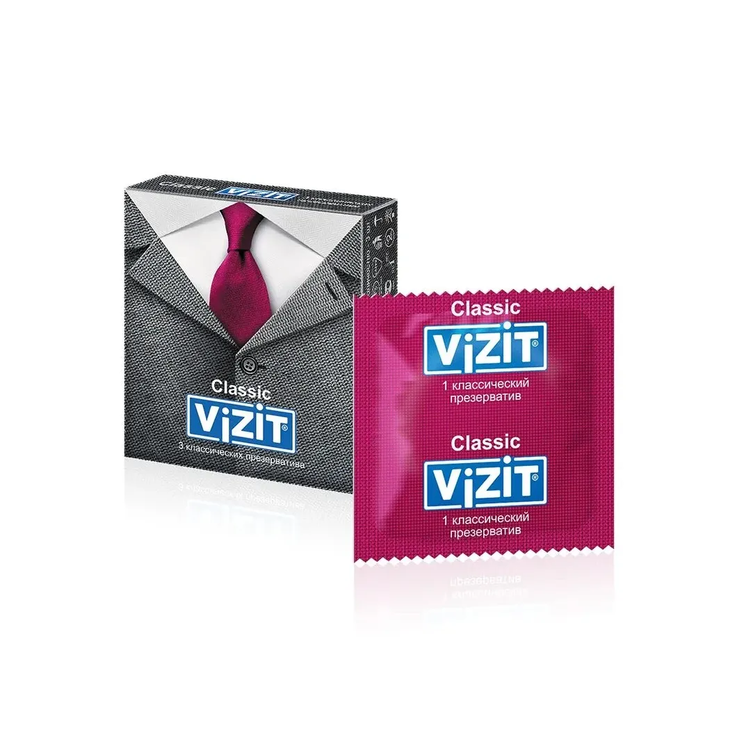 Презервативы vizit classic классические 3 шт. (richter)
