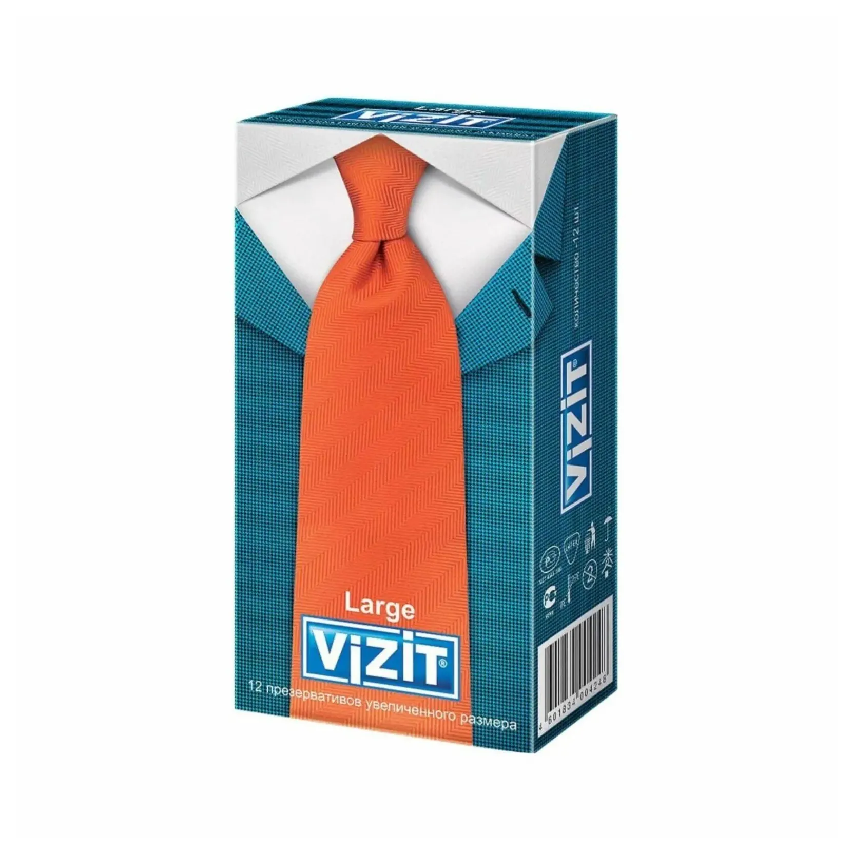 Презервативы vizit large увеличенного размера 12 шт.