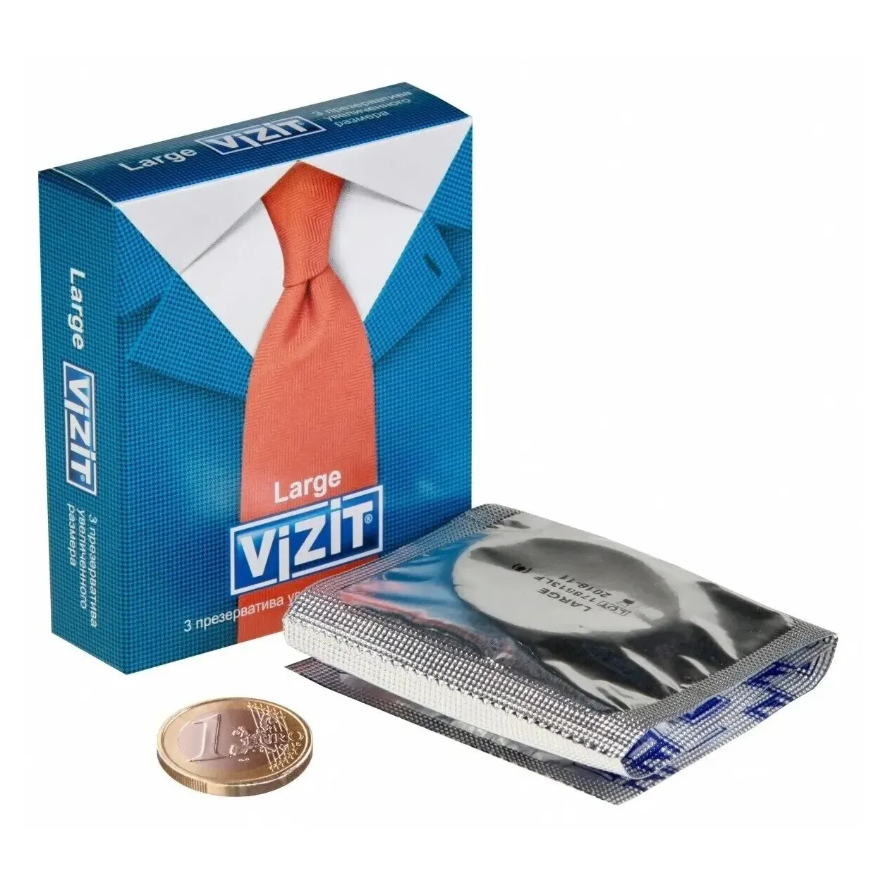 Презервативы vizit large увеличенного размера 3 шт.
