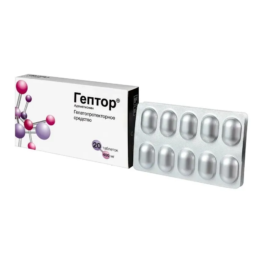 Гептор 400мг №20 таб.п/кишечнораств/о