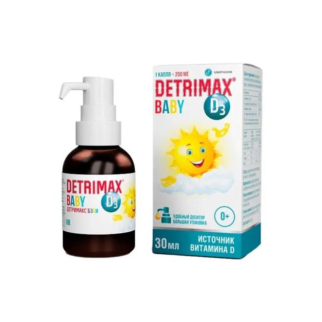 Детримакс бэби d3 р-р масл фл с дозат-помпой 30 мл х1