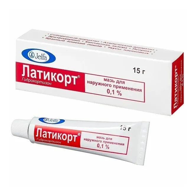 Латикорт мазь д/наруж прим 0,10% тубы алюм 15 г х1
