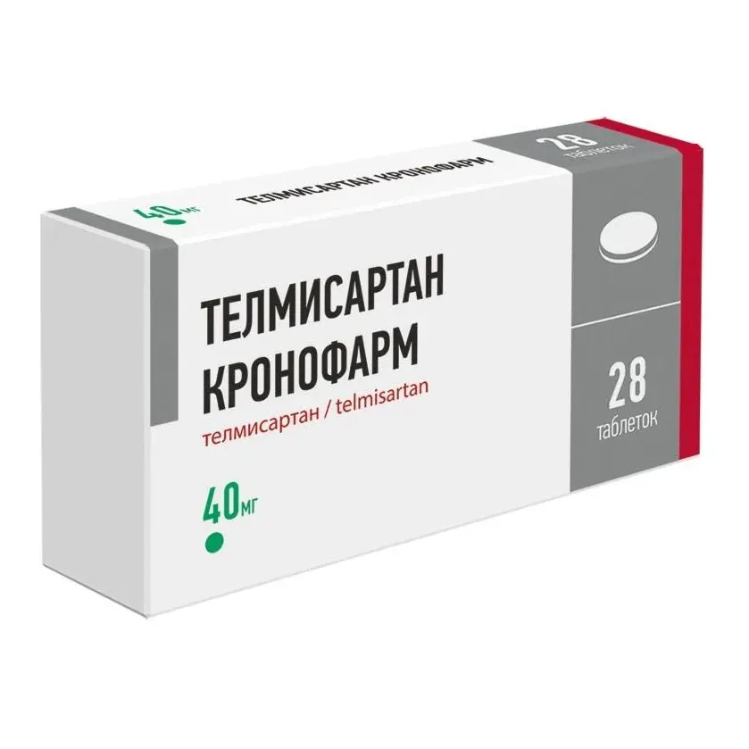 Телмисартан кронофарм 0,04 n28 табл