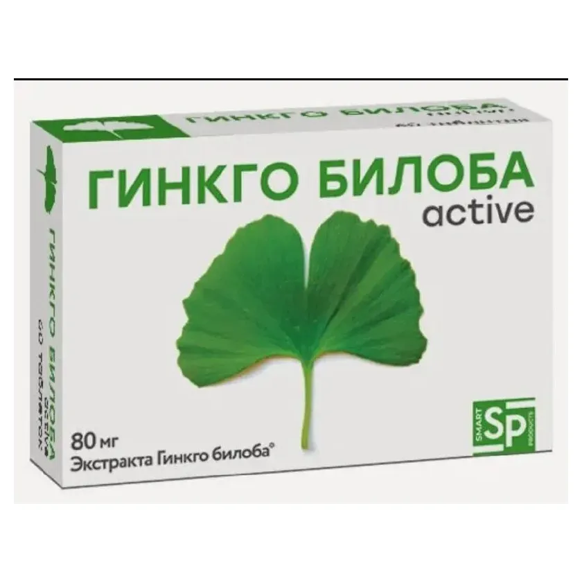 Smart products гинкго билоба актив 300мг №60 таб.
