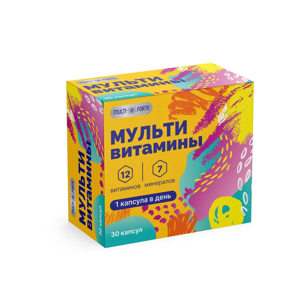Мультивитамины (витамины и минералы) для взрослых bioforte капс х30 пульс