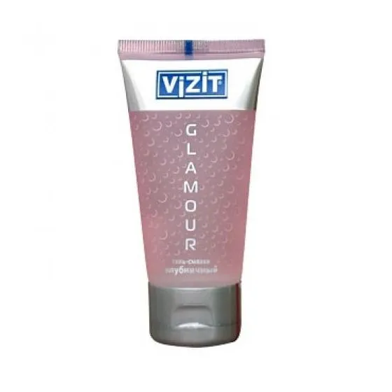 Гель для удовольствия vizit glamour клубничный 50 мл