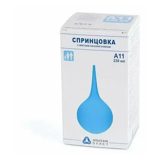 Спринцовка пвх А-11 мягк нак 230мл