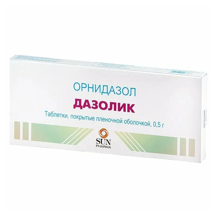 Дазолик таб. п.п.о. 500мг №10