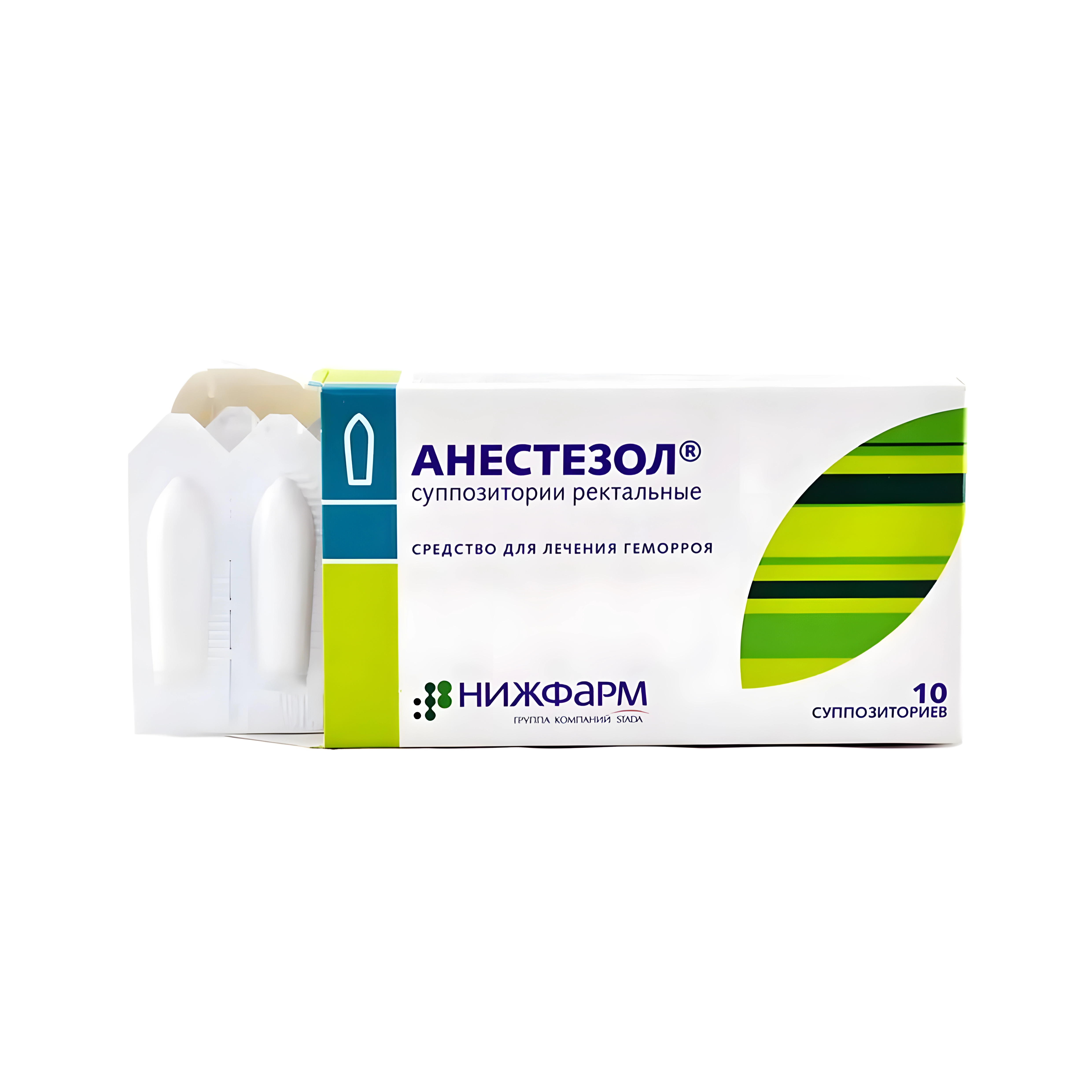 Анестезол супп. рект. №10