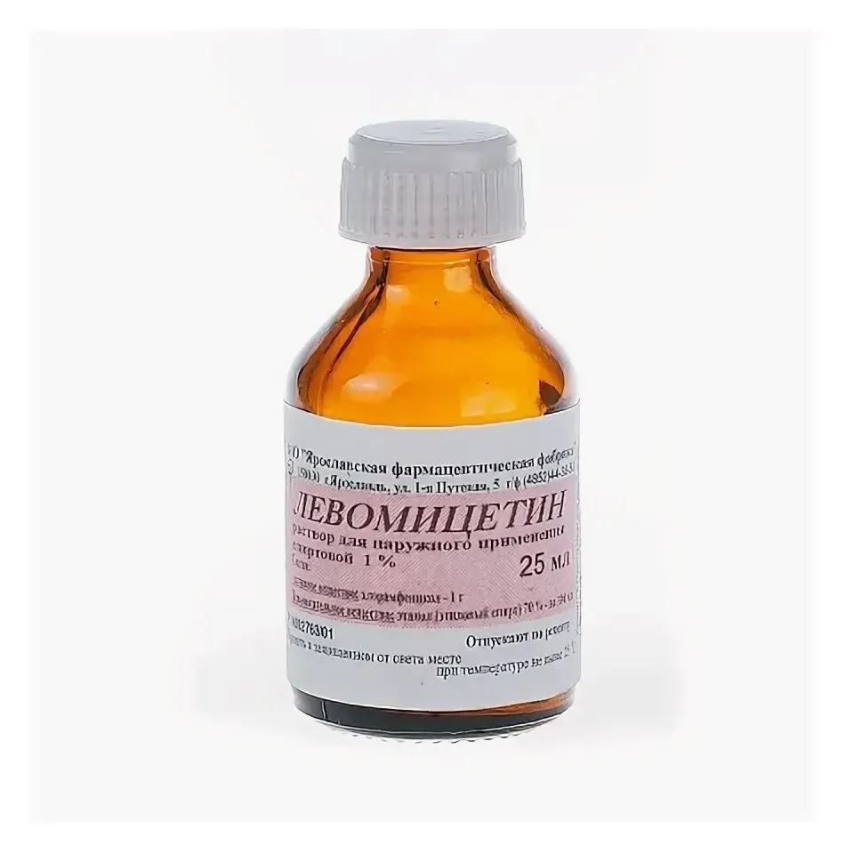 Левомицетин р-р наруж. 1% 25мл №1