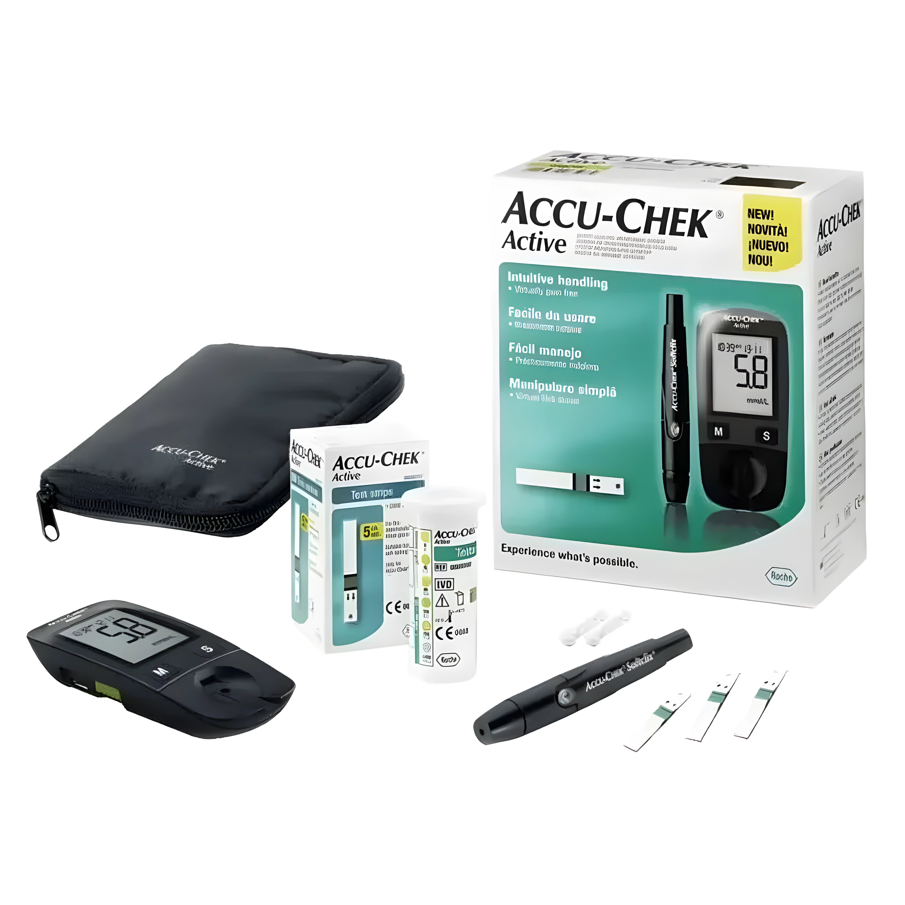 Акку-чек актив глюкометр набор №1