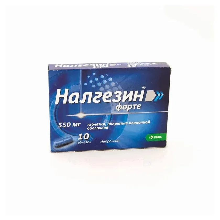 Налгезин форте таб. п.п.о. 550мг №10
