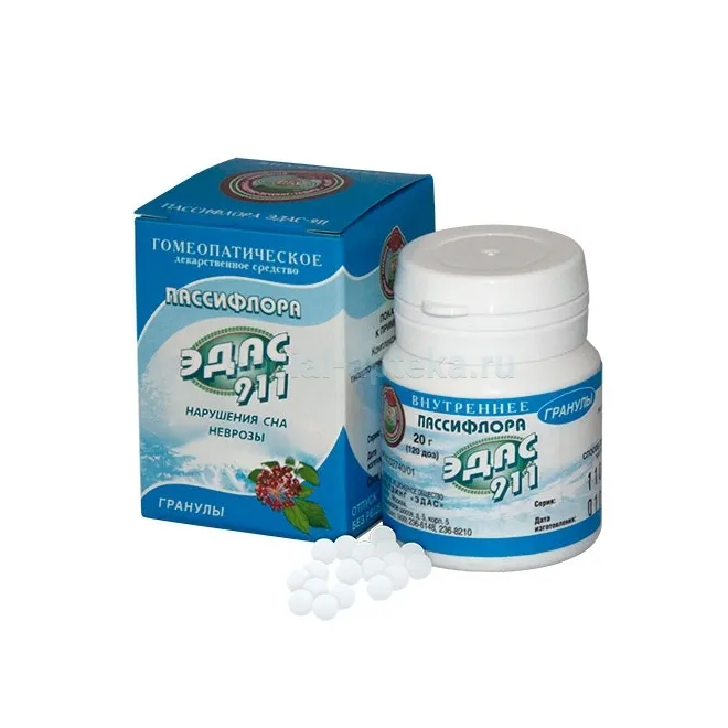 Эдас-911 пассифлора гран. неврозы-нарушения сна 20г