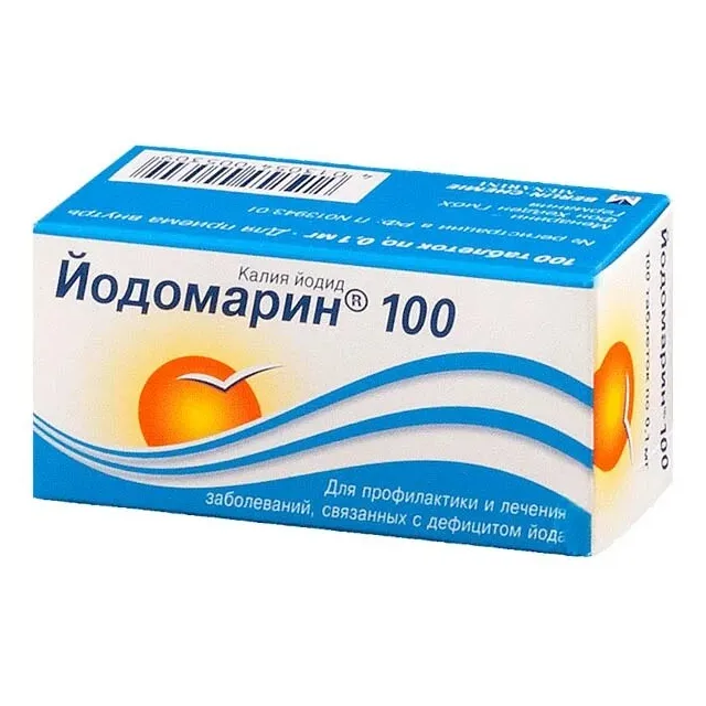 Йодомарин 100 таб. 0,1мг №100