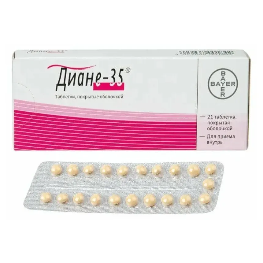 Диане-35 таб. п.о 2мг+0,035мг №21