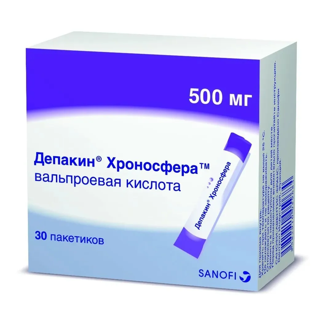 Депакин Хроносфера гран. пролонг. высвоб. 500мг №30